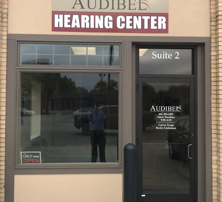 front door of Audibel Hearing Center in New Hampton